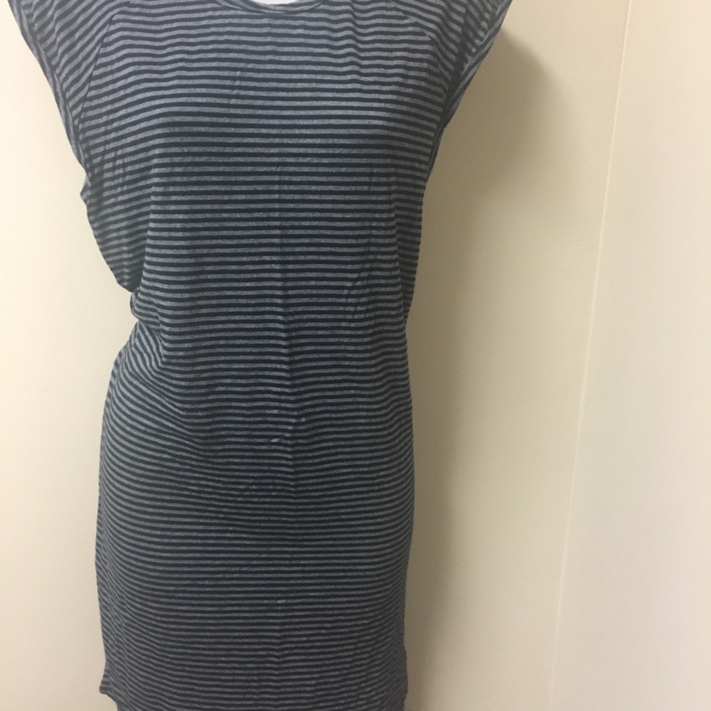 Republic, grey & black striped t-shirt dress